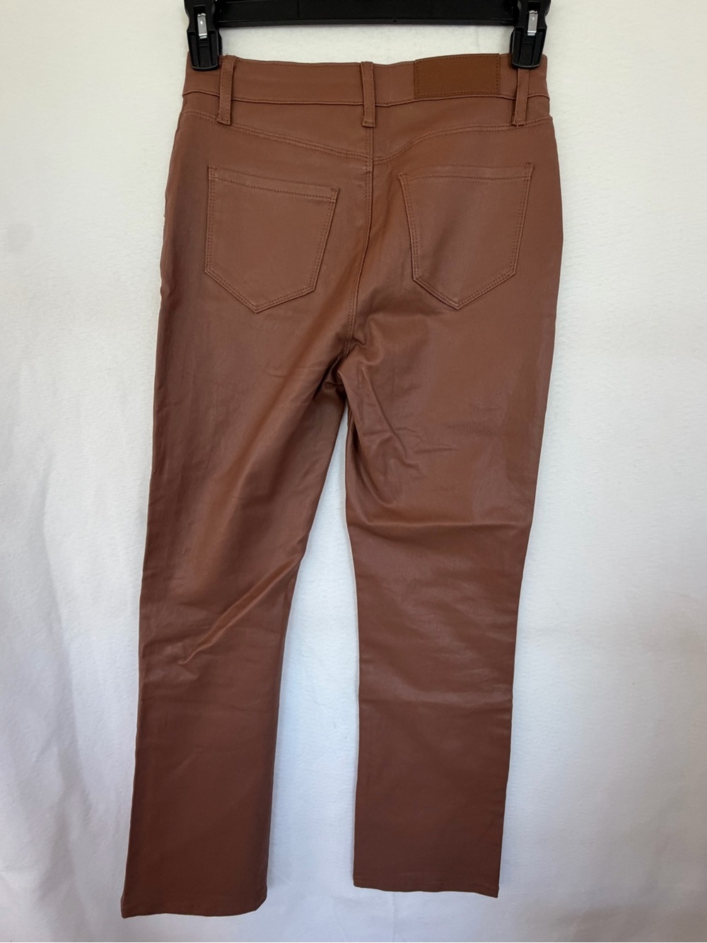The Noli Shop High-Rise Faux Leather Jeans - Picture 5 of 5